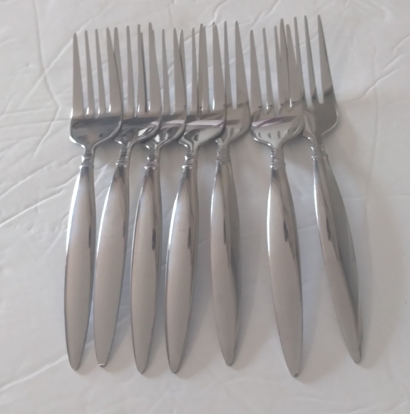 Farberware Dining Farberware Diner Pattern Set Of 7 Salad Forks